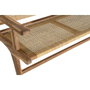 DKD Home Decor Banco de Teca y Ratán Marrón 120x76x68