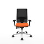 PIQUERAS Y CRESPO Silla de oficina Horna Naranja y Negro