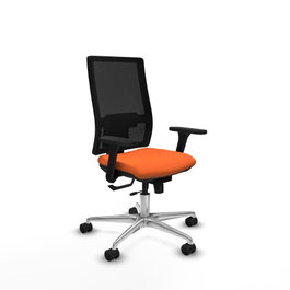 PIQUERAS Y CRESPO Silla de oficina Horna Naranja y Negro