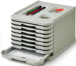 Faibo Módulo de 8 Cajones Poliestireno Gris 1008-08