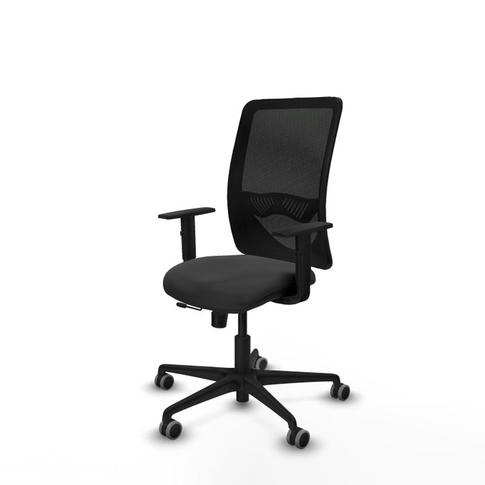 PIQUERAS Y CRESPO Silla de oficina Zulema con mecanismo Sincro/Traslack Gris oscuro y Negro PIQUERAS Y CRESPO Silla de oficina Zulema con mecanismo Sincro/Traslack Gris oscuro y Negro