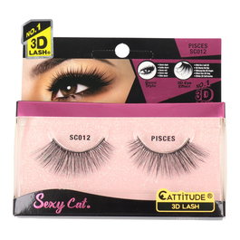Ebin New York Sexy Cat Lash Pisces Pestañas Postizas 3D Chloe Wild Cat