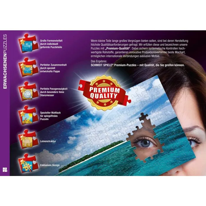 Schmidt Spiele Puzzle 1000 Piezas SCH4001504575281 - Disney, Minnie y Mickey en Hawaii, para 12+ años