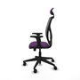 PIQUERAS Y CRESPO Silla de oficina Motilla con mecanismo Sincro/Traslack, Morado y Gris