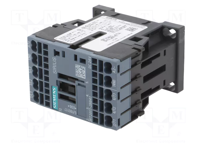 SIEMENS 3RT2017-2BB41 Contactor 3-polar 12A 24VDC