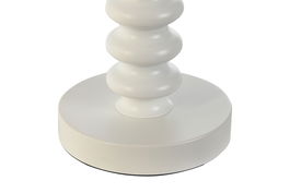 DKD Home Decor Lámpara Sobremesa Blanco Metal y Poliéster 30 x 50 x 30 cm