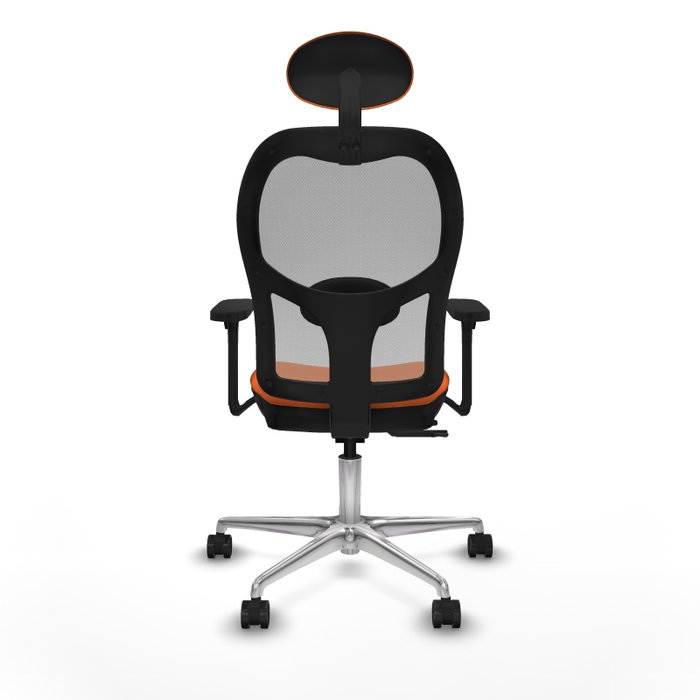PIQUERAS Y CRESPO Silla de oficina Jorquera Naranja y Gris con Mecanismo Sincro/Traslack PIQUERAS Y CRESPO Silla de oficina Jorquera Naranja y Gris con Mecanismo Sincro/Traslack