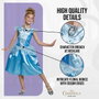 Liragram Disfraz infantil Disney Princesa Cenicienta Classic, Azul, 5-6 Años