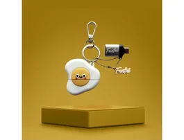 Wondee Memoria USB Funful Huevon 32GB Llavero Pendrive Universal con Adaptador USB C