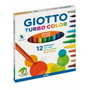 Giotto Turbo Color Estuche de 12 Rotuladores Surtidos