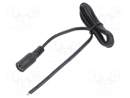 POS Cable de alimentación plano 2x0,5mm2 DC 5,5/2,5 1m