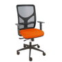 PIQUERAS Y CRESPO Silla de oficina Motilla Naranja oscuro y Negro