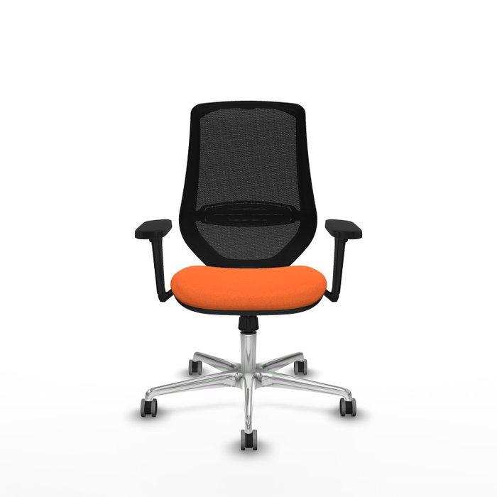 PIQUERAS Y CRESPO Silla de oficina Mardos con mecanismo Sincro, Naranja y Negro PIQUERAS Y CRESPO Silla de oficina Mardos con mecanismo Sincro, Naranja y Negro