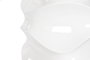 DKD Home Decor Macetero de Fibra de Vidrio Ondas Lacado Blanco 44x44x101 cm