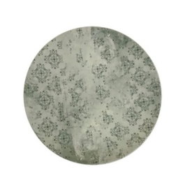 BAUSCHER Plato Llano Coupe Antique Sea Salt - Plato de Porcelana de 24 cm para Vajilla (Set de 6)