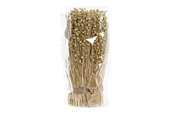 DKD Home Decor Bouquet de Flores Secas Tishi Linaza Natural