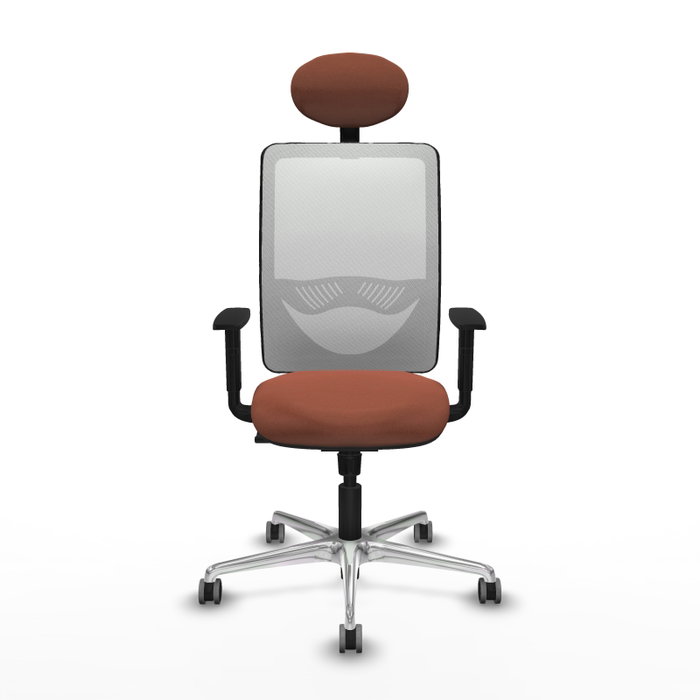 PIQUERAS Y CRESPO Silla de oficina Zulema con Mecanismo Sincro, Marrón y Blanco PIQUERAS Y CRESPO Silla de oficina Zulema con Mecanismo Sincro, Marrón y Blanco