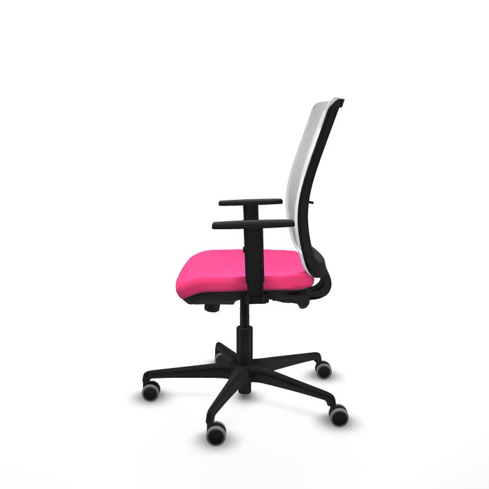 PIQUERAS Y CRESPO Silla de oficina Haches Rosa y Blanca PIQUERAS Y CRESPO Silla de oficina Haches Rosa y Blanca