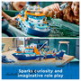 LEGO City 60368 Arktis-Forschungsschiff Set de Construcción para Niños, 815 Piezas, Barco Explorador del Ártico, Multicolor, 7+ Años