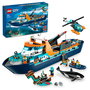 LEGO City 60368 Arktis-Forschungsschiff Set de Construcción para Niños, 815 Piezas, Barco Explorador del Ártico, Multicolor, 7+ Años