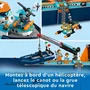 Lego 60368 The Arctic Exploration Ship, Gran Juguete de Bote Flotante, Regalo para Niños