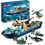 Lego 60368 The Arctic Exploration Ship, Gran Juguete de Bote Flotante, Regalo para Niños