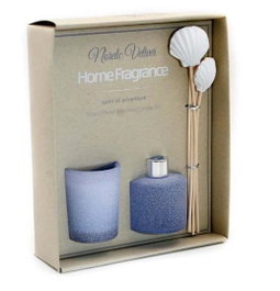 DKD Home Decor Set de 2 Ambientadores Mikado de Cristal Mediterráneo 50ml