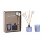 DKD Home Decor Set de 2 Ambientadores Mikado de Cristal Mediterráneo 50ml
