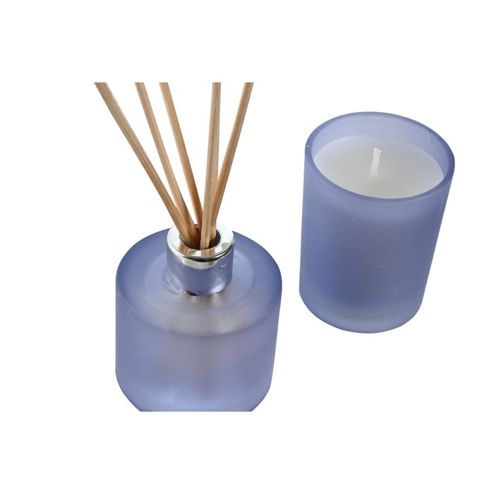 DKD Home Decor Set de 2 Ambientadores Mikado de Cristal Mediterráneo 50ml