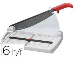 Mor Cizalla 6532 de Palanca con Base de Plástico, 32 cm de Corte, Capacidad 6 Hojas