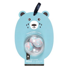 Cosmetic Club Juego de 4 Bombas de Baño Infantiles Kawaii Animales Surtidos Algodón de Azúcar Malvavisco
