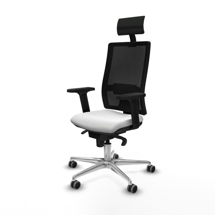 PIQUERAS Y CRESPO Silla de oficina Horna Blanco y Negro PIQUERAS Y CRESPO Silla de oficina Horna Blanco y Negro