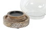 DKD Home Decor Portavela Mango Cristal Natural Marrón Claro