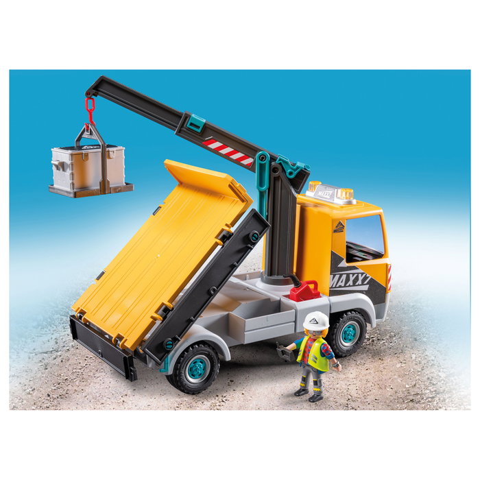 Playmobil Camión de Construcción con Grúa Action Heroes 71750