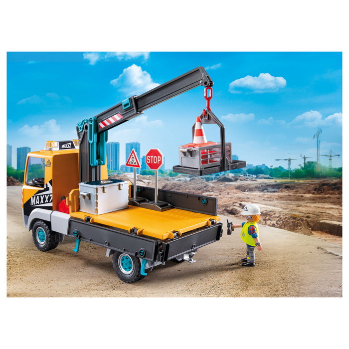 Playmobil Camión de Construcción con Grúa Action Heroes 71750