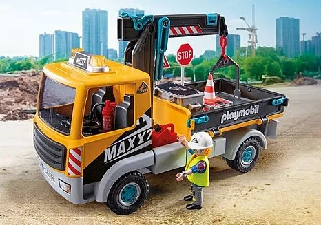 Playmobil Camión de Construcción con Grúa Action Heroes 71750