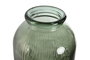 DKD Home Decor Jarrón de Cristal Reciclado Verde Rayado 30x30x72 cm