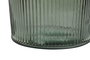 DKD Home Decor Jarrón de Cristal Reciclado Verde Rayado 30x30x72 cm