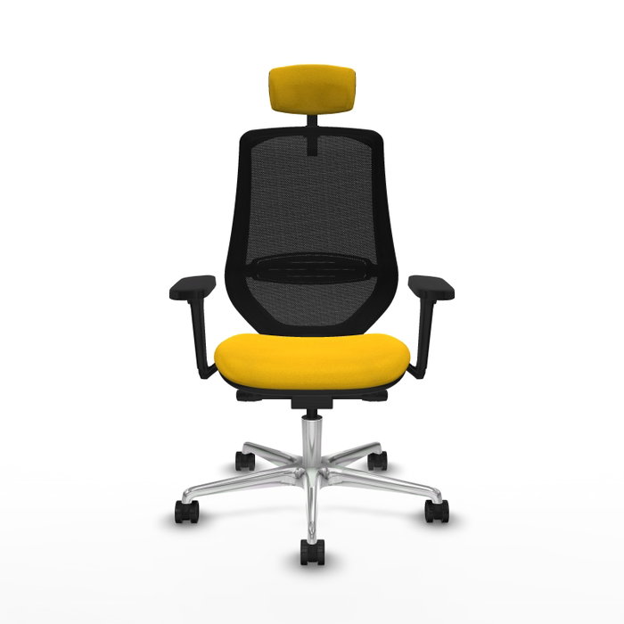 PIQUERAS Y CRESPO Silla de oficina Mardos con mecanismo Sincro/Traslack, Amarillo y Negro PIQUERAS Y CRESPO Silla de oficina Mardos con mecanismo Sincro/Traslack, Amarillo y Negro