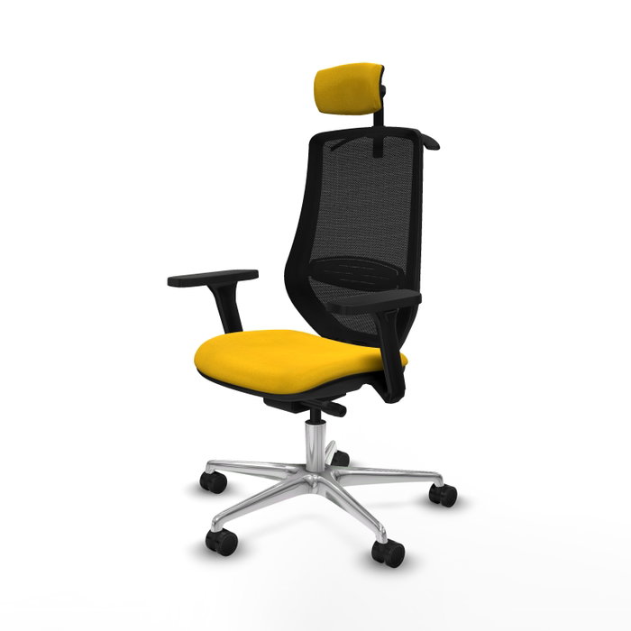 PIQUERAS Y CRESPO Silla de oficina Mardos con mecanismo Sincro/Traslack, Amarillo y Negro PIQUERAS Y CRESPO Silla de oficina Mardos con mecanismo Sincro/Traslack, Amarillo y Negro