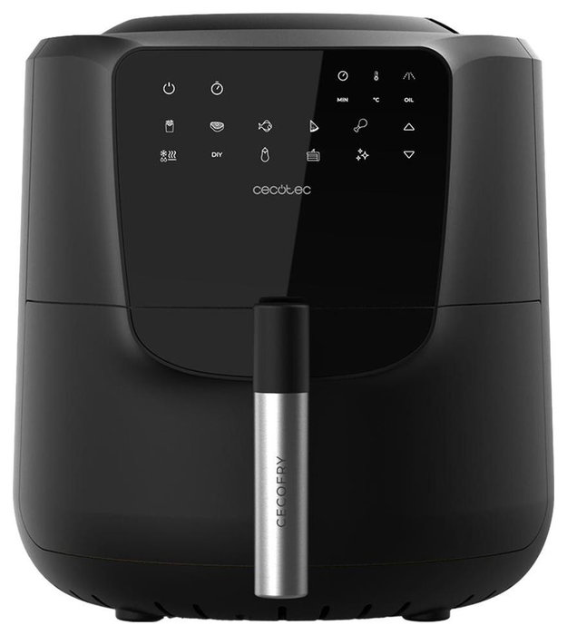 Cecotec 03300 Freidora de aire con dosificador automático de 5,5 L Negro