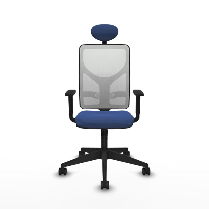 PIQUERAS Y CRESPO Silla de oficina Motilla con mecanismo Sincro, Azul marino y Blanco PIQUERAS Y CRESPO Silla de oficina Motilla con mecanismo Sincro, Azul marino y Blanco