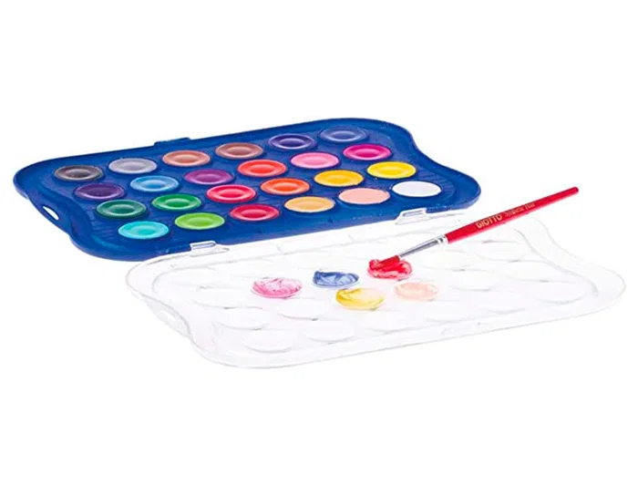 Giotto Acuarela 24 Colores con Pincel Estuche de Plástico