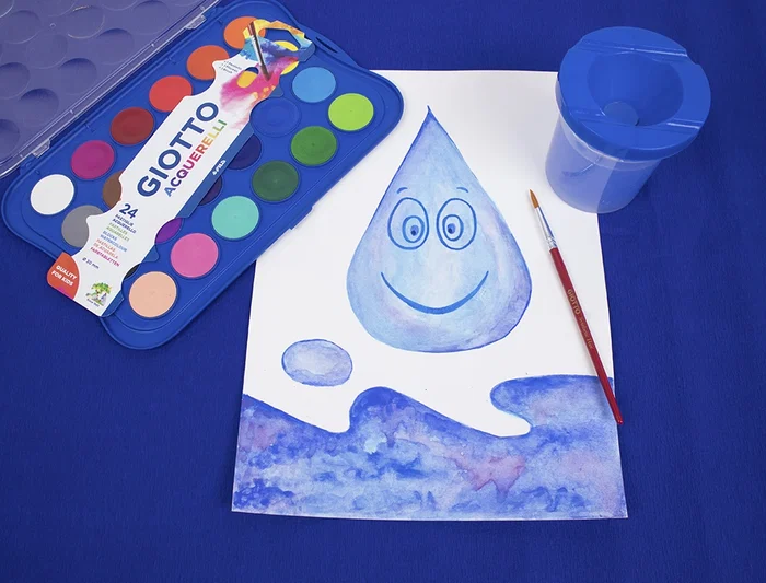 Giotto Acuarela 24 Colores con Pincel Estuche de Plástico