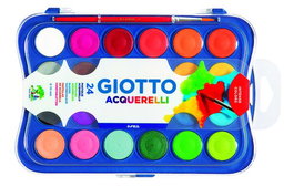 Giotto Acuarela 24 Colores con Pincel Estuche de Plástico