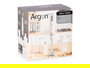 Argon Set Batidora Accesorios Blanca Gris 1000W con Jarra Triturador 500ml y Accesorios, Dimensiones 22 x 22 x 13.5 cm (Set de 6)