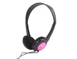 Maxell Auriculares Infantiles con Diadema, Rosa, Jack 3.5 mm, Cable 1.2 m, Dimensiones 206x154x50 mm