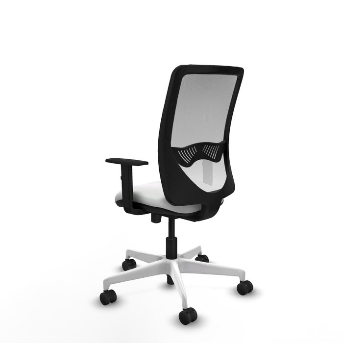 PIQUERAS Y CRESPO Silla de oficina Zulema Blanca con mecanismo Sincro/Traslack