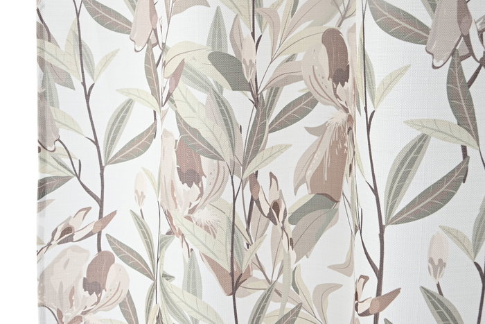 DKD Home Decor Cortina con Diseño de Hojas Impresas Multicolor