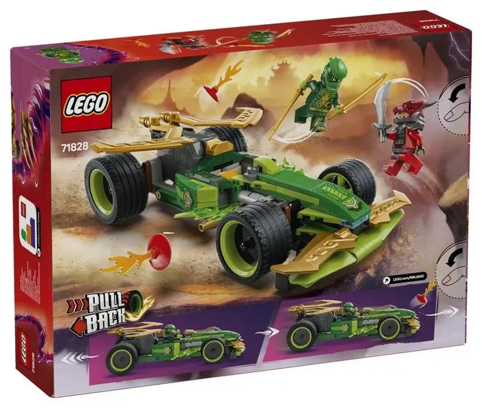 LEGO Ninjago Coche de Carreras con Motor de Carga Manual de Lloyd 71828